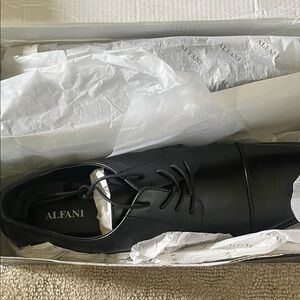 Alfani Black Cap-Toe Derby Lace-Up Dress Shoe
